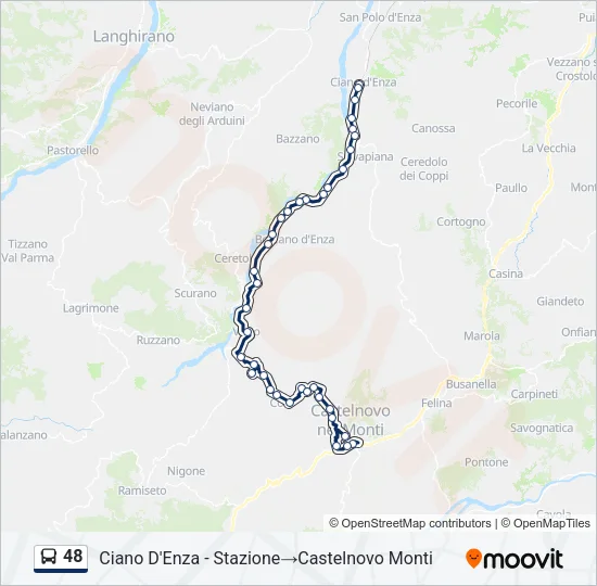48 Bus Line Map