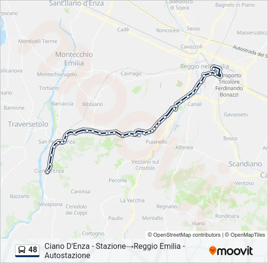48 Bus Line Map