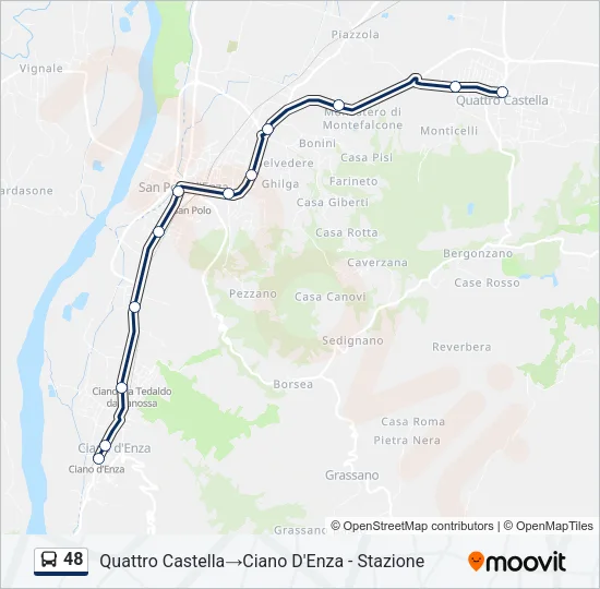 48 Bus Line Map