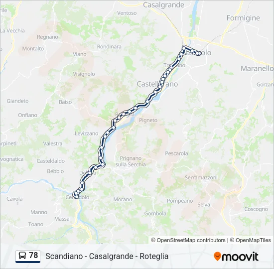 78 Bus Line Map