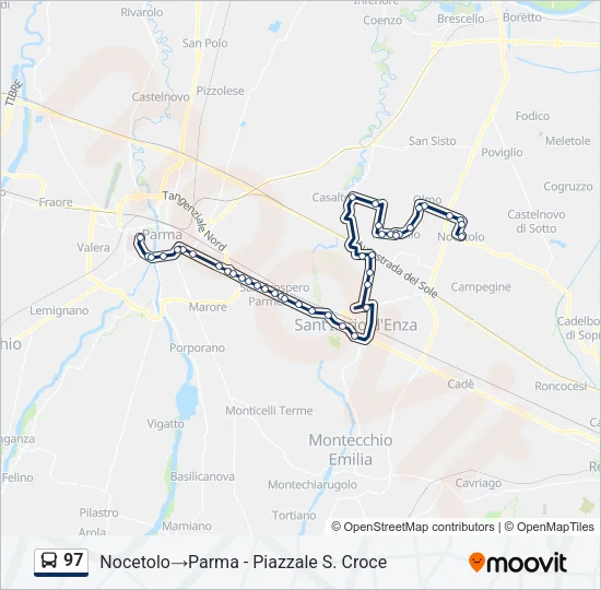 97 Bus Line Map