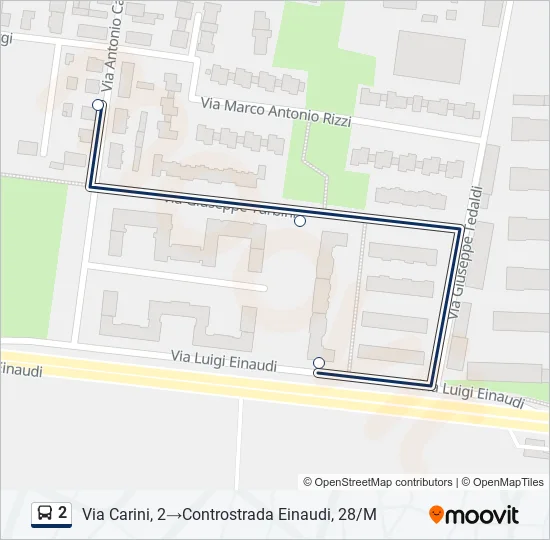 2 Bus Line Map