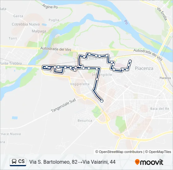 CS Bus Line Map