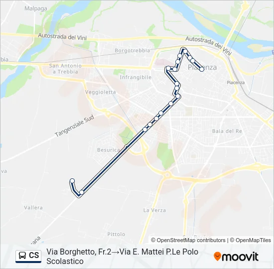 CS Bus Line Map