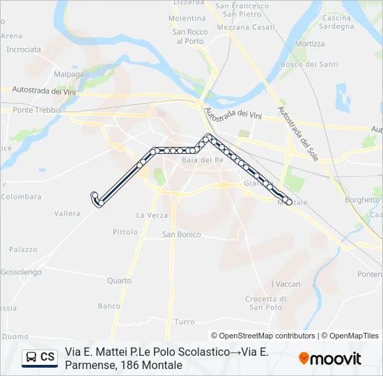 CS Bus Line Map