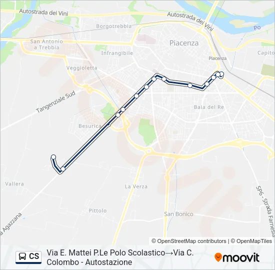 CS Bus Line Map