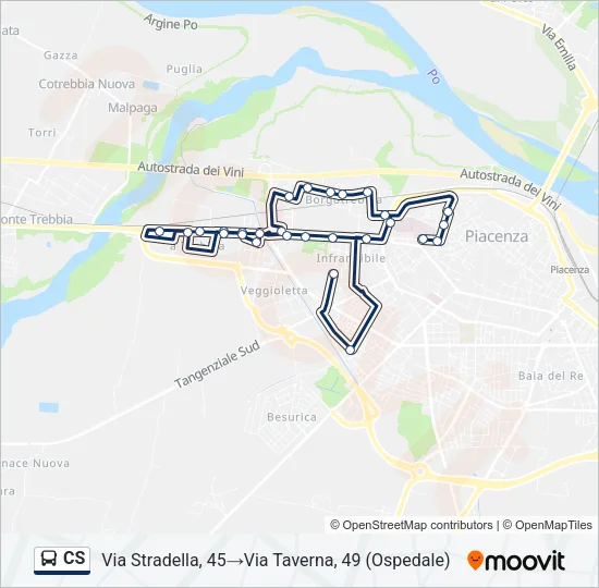 CS Bus Line Map