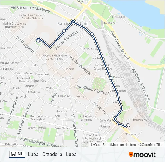 NL Bus Line Map