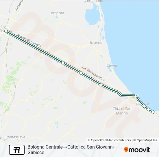 R Train Line Map