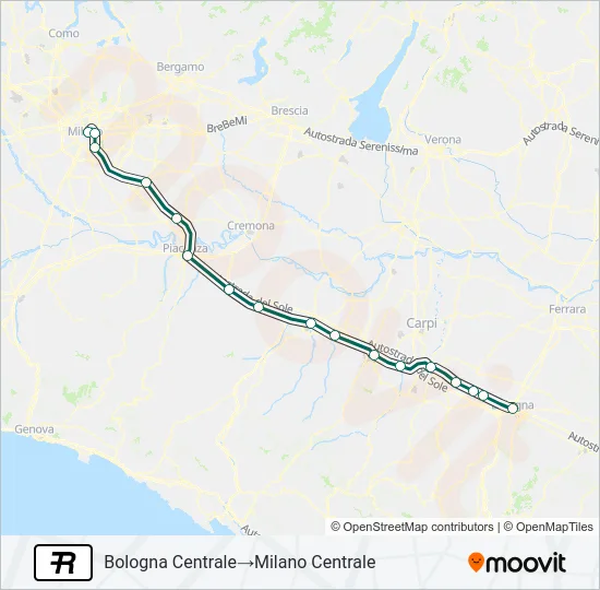 R Train Line Map