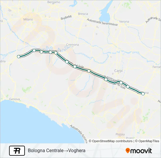 R Train Line Map