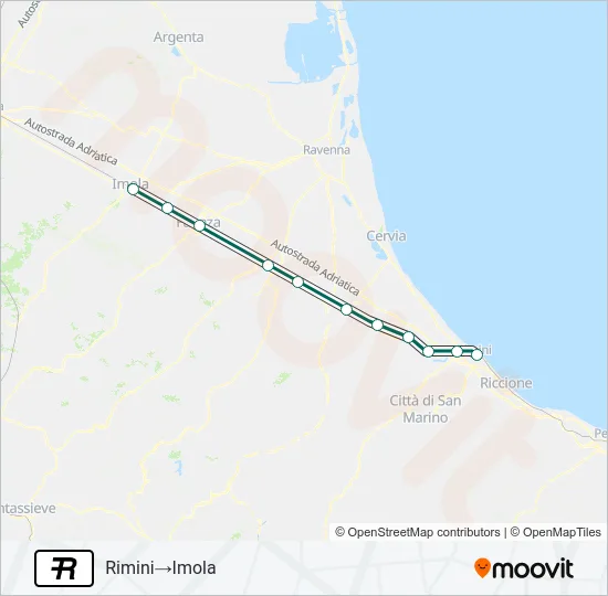 R Train Line Map