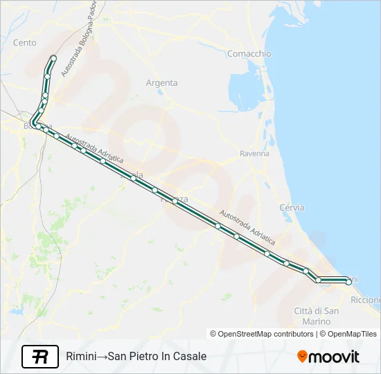 R Train Line Map