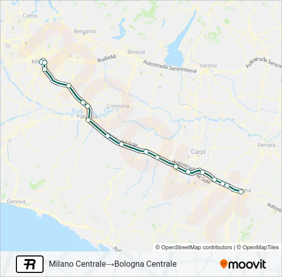 R Train Line Map