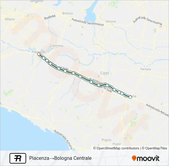 R Train Line Map