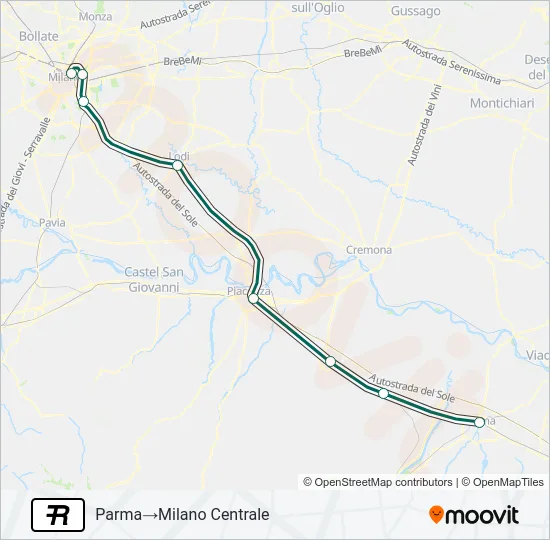 R Train Line Map