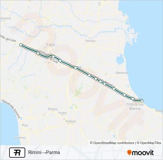 R Train Line Map