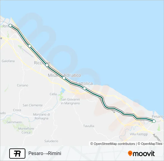 R Train Line Map