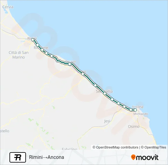 R Train Line Map