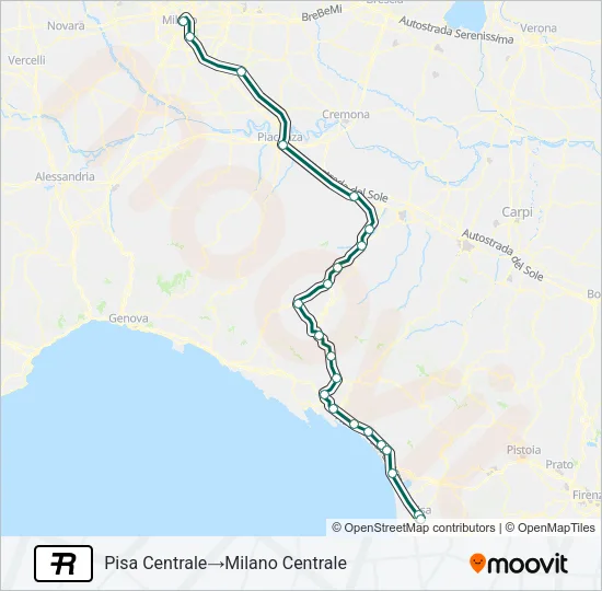 R Train Line Map