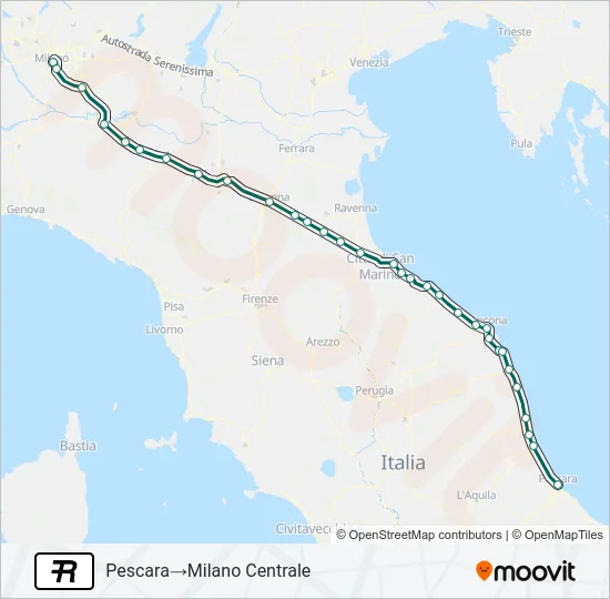 R Train Line Map
