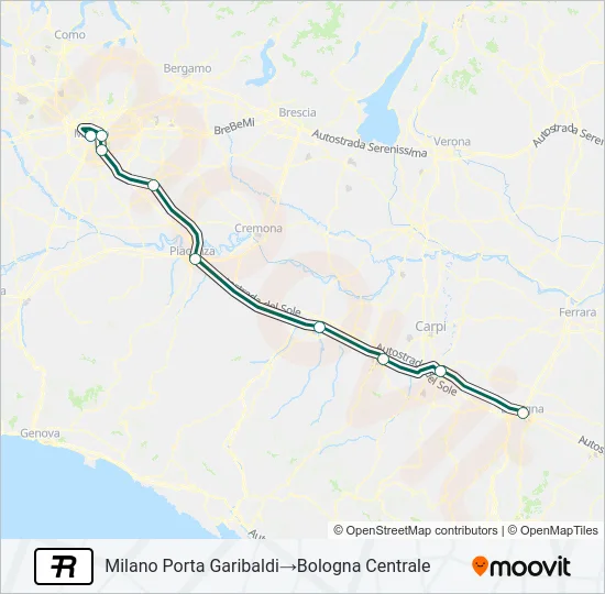 R Train Line Map