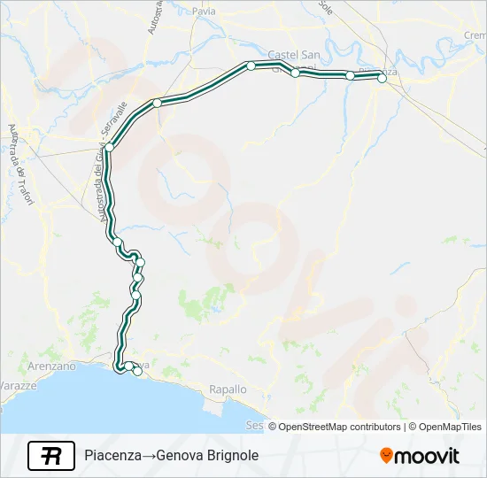 R Train Line Map