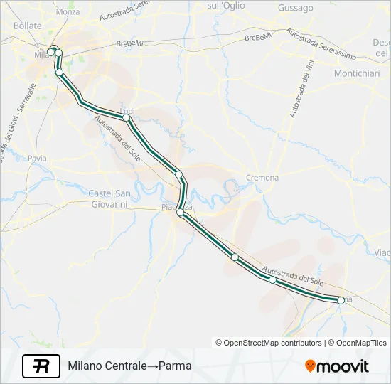 R Train Line Map