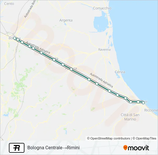 R Train Line Map