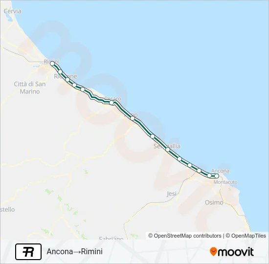 R Train Line Map