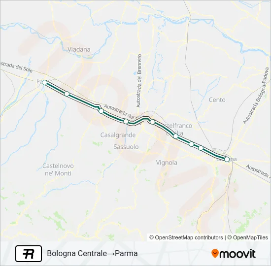 R Train Line Map