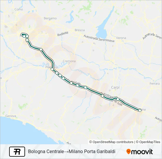 R Train Line Map