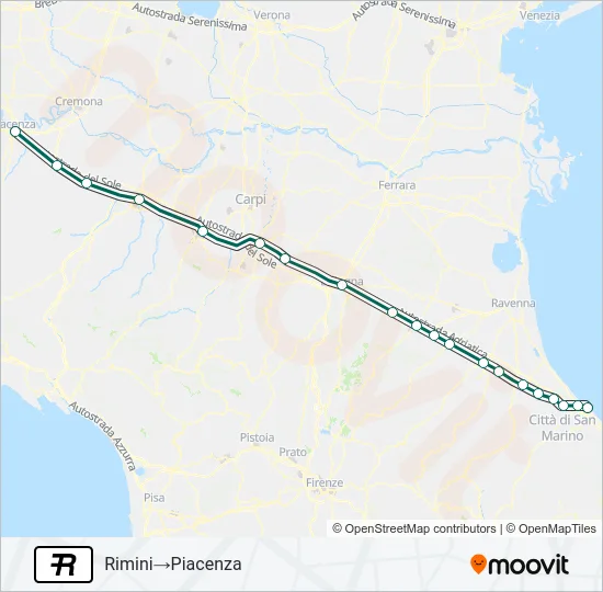 R Train Line Map