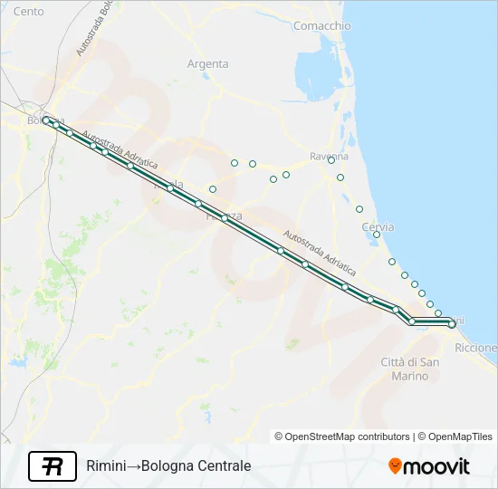 R Train Line Map