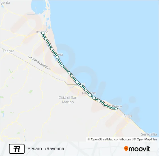 R Train Line Map