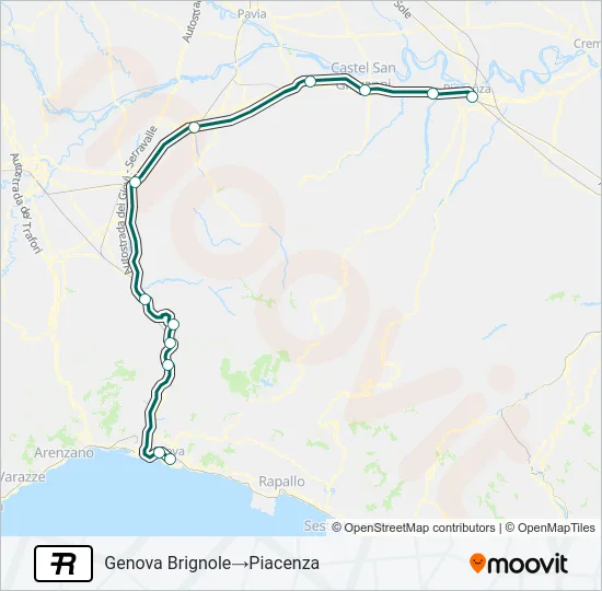 R Train Line Map