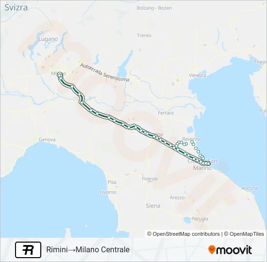 R Train Line Map
