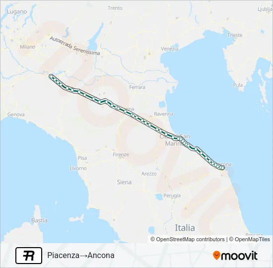 R Train Line Map