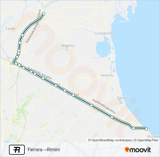 R Train Line Map