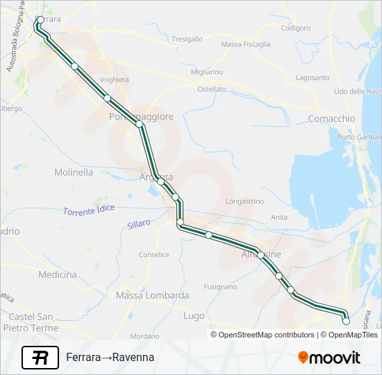 R Train Line Map