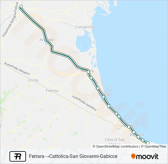 R Train Line Map