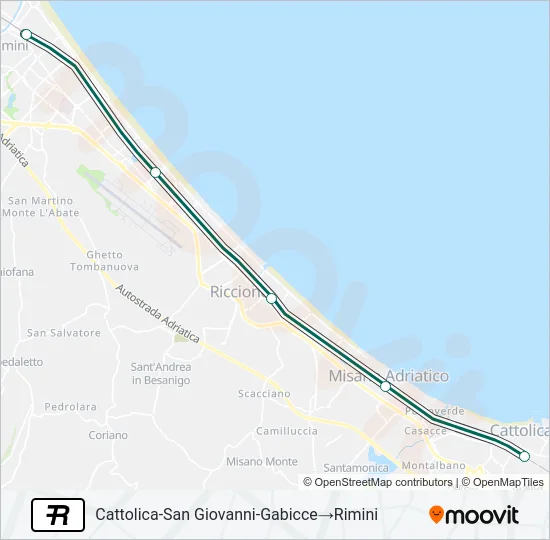 R Train Line Map