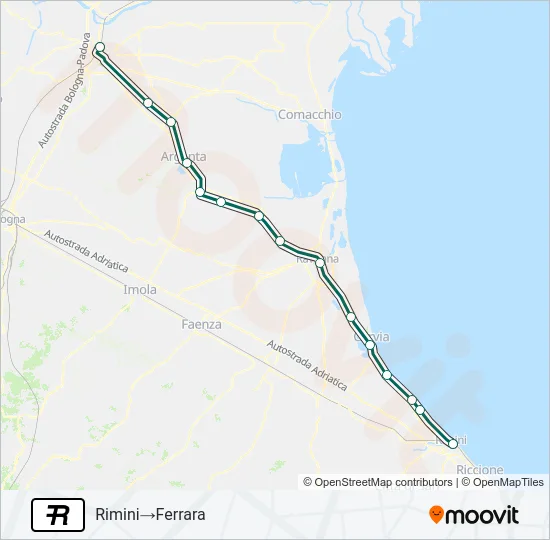 R Train Line Map