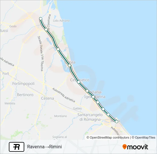R Train Line Map