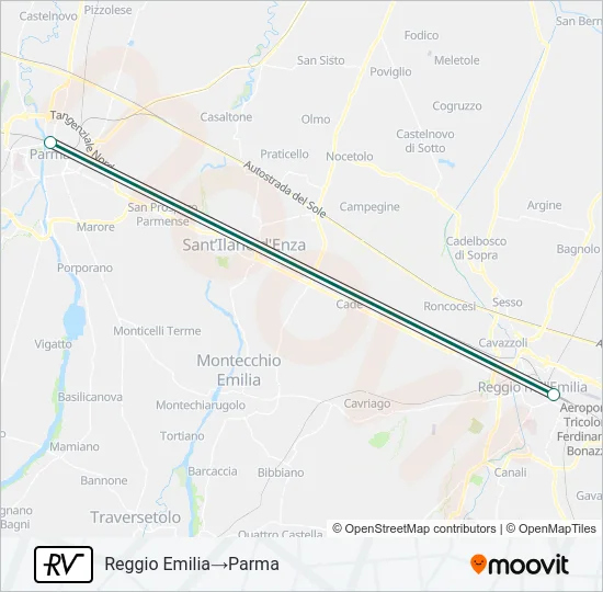 RV Train Line Map