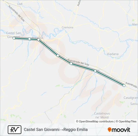 RV Train Line Map