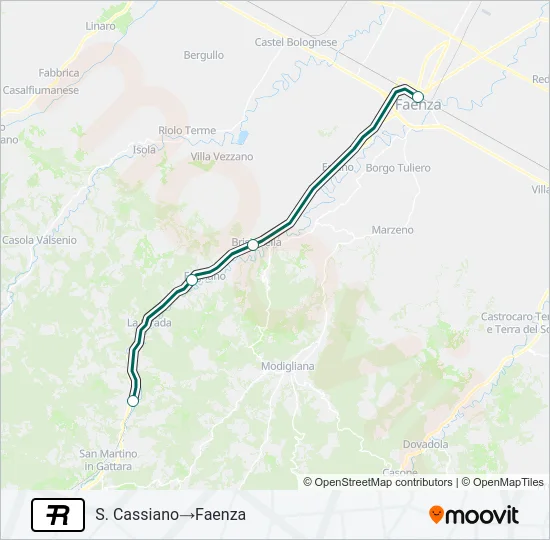 R Train Line Map