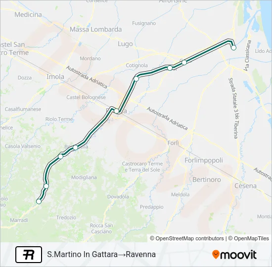 R Train Line Map
