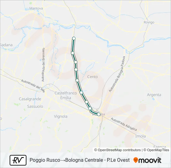 RV Train Line Map