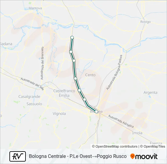 RV Train Line Map